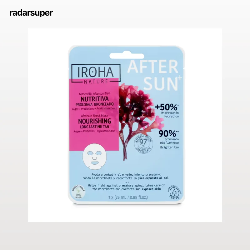 Mascarilla facial after sun calmante Iroha nature 1 unidad