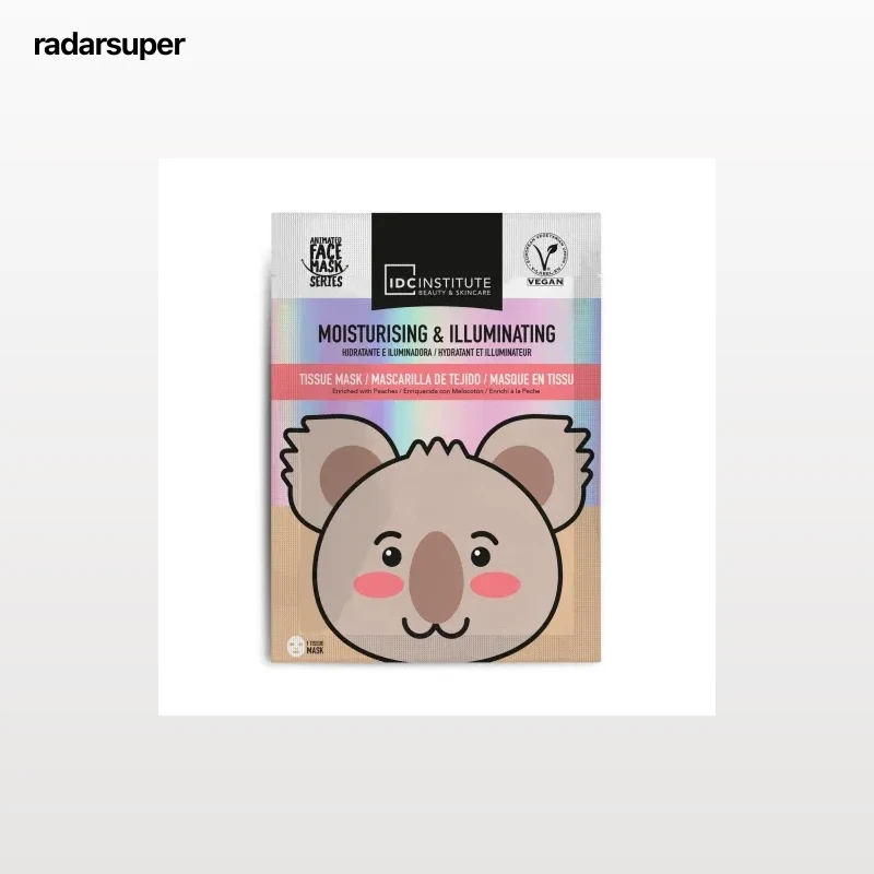 Mascarilla facial de tejido hidratante e iluminadora koala IDC Institute 1 ud.