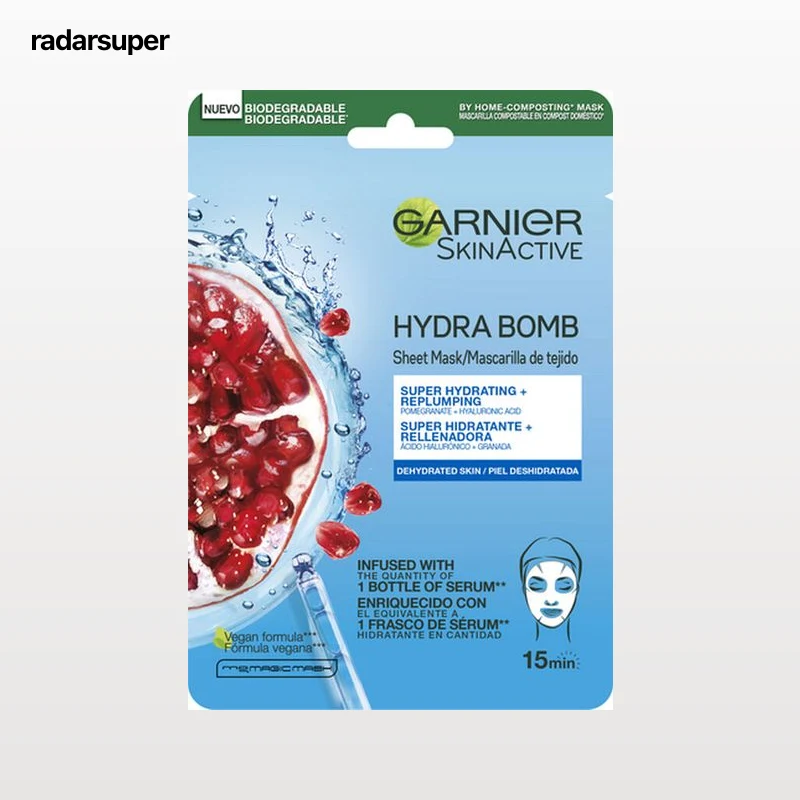 Mascarilla facial Garnier 28gr hydra bomb