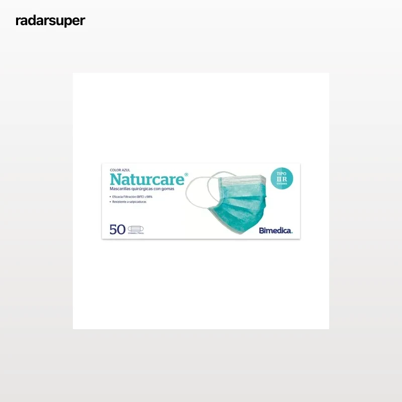 Mascarilla quirúrgica tipo IIR Naturcare 50 ud.