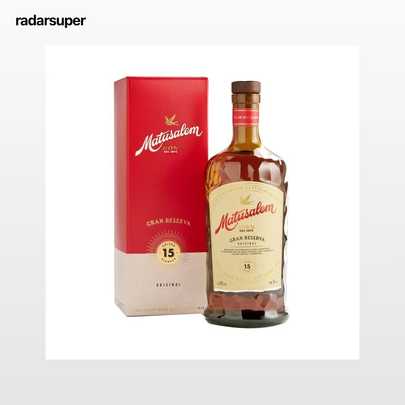 MATUSALEM Ron dorado gran reserva, solera 15 años, elaborado en Cuba botella 70 cl.