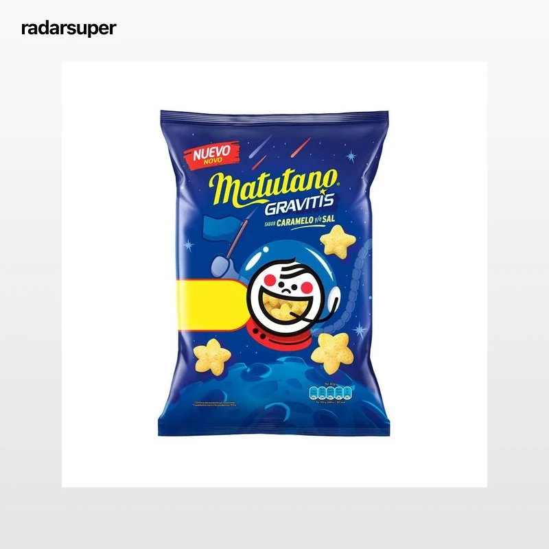 MATUTANO Aperitivo de maíz gravitis con caramelo y/o sal 90gr