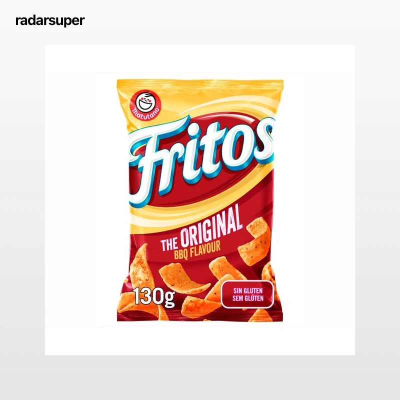 MATUTANO FRITOS Snack de maíz con sabor a barbacoa bolsa de 130 g.