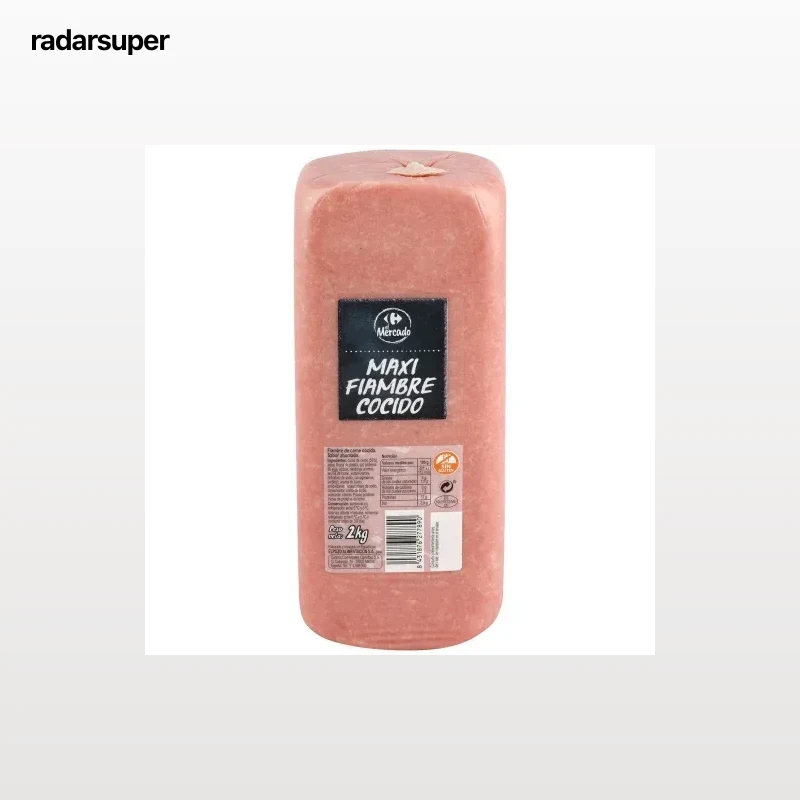 Maxi Fiambre Cocido sabor ahumado Carrefour sin gluten pieza de 2 kg