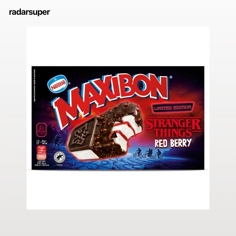 Maxibon Strangers Things red berry Nestlé 4 x 93 g