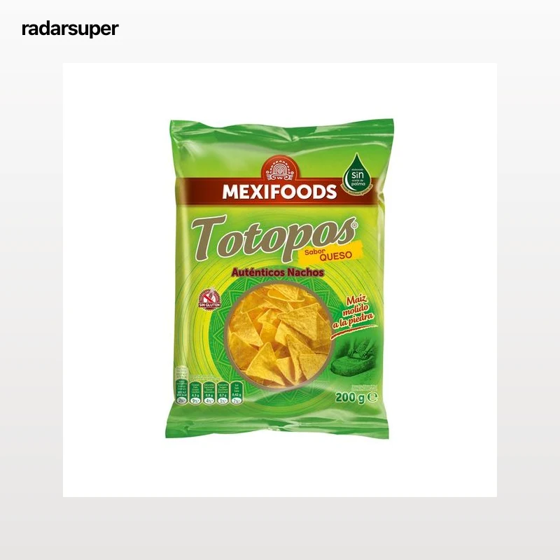 MAXIFOODS Nachos (sabor a queso) 200 g.