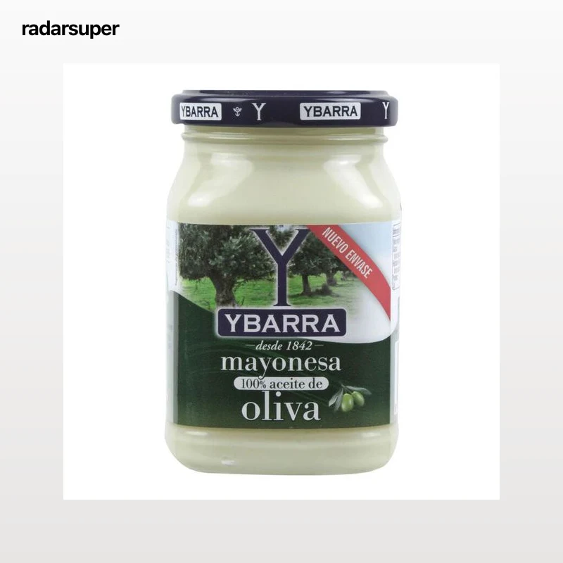 Mayonesa aceite oliva sin gluten sin lactosa Ybarra 225ml