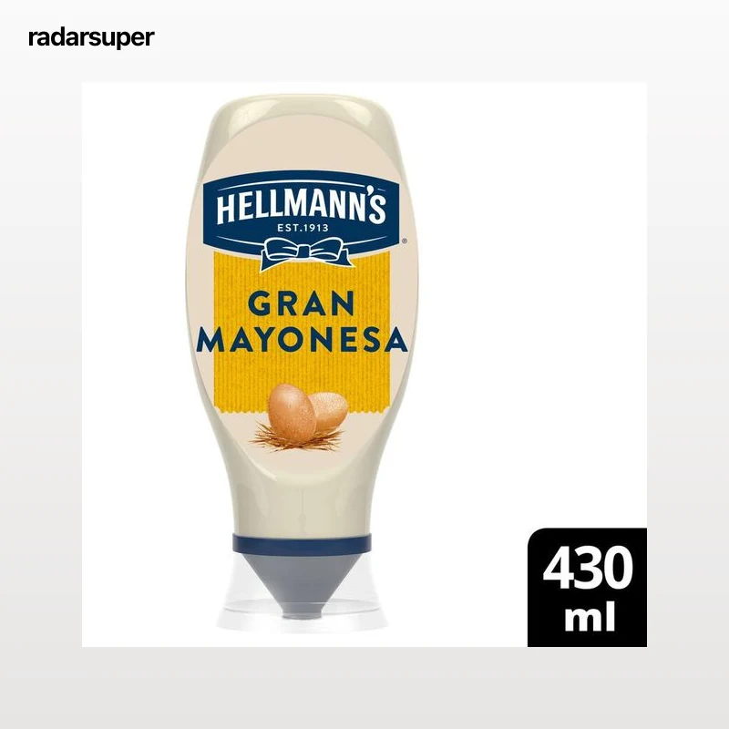 Mayonesa bocabajo con dosificador Hellmann'S 430ml