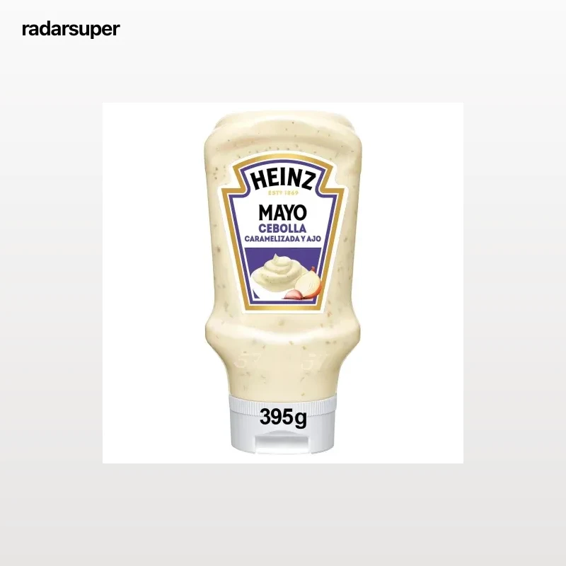 Mayonesa con cebolla caramelizada y ajo Heinz envase 395 g.
