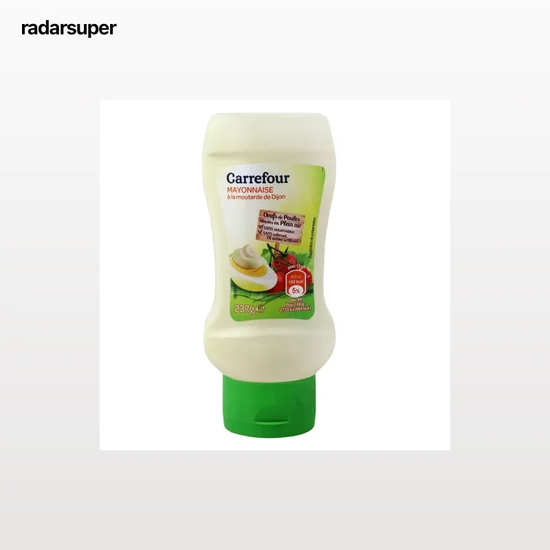 Mayonesa con mostaza de Dijón Carrefour envase 237 g.