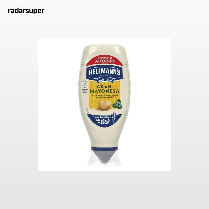 Mayonesa Hellmann's sin gluten envase 750 ml.