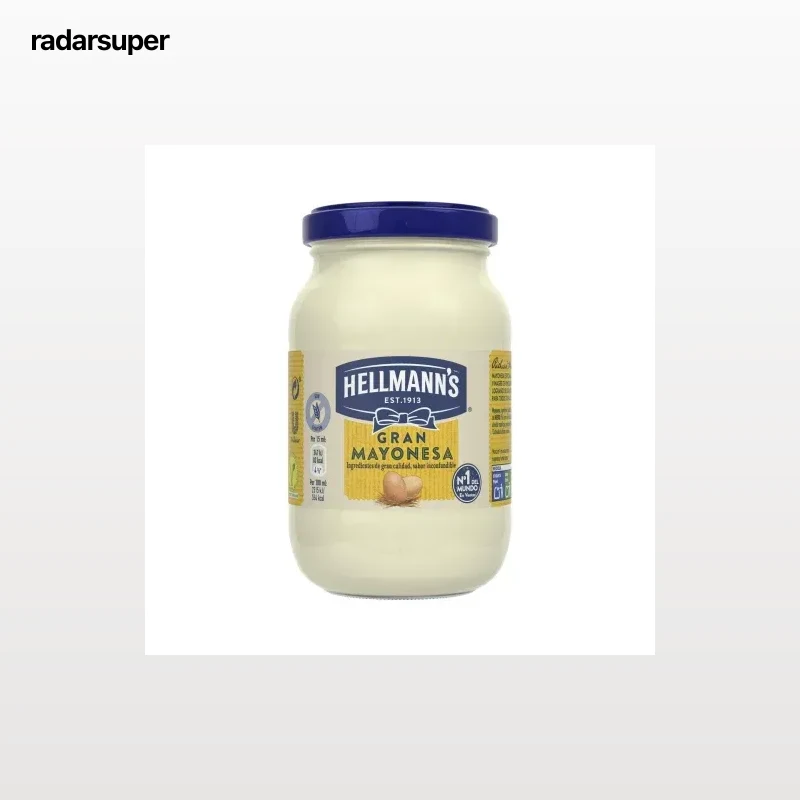 Mayonesa Hellmann's sin gluten tarro 225 ml.