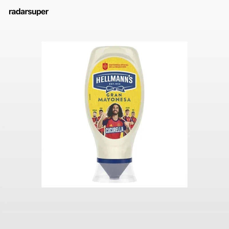 Mayonesa Hellmann's sin gluten y sin lactosa envase 430 ml.