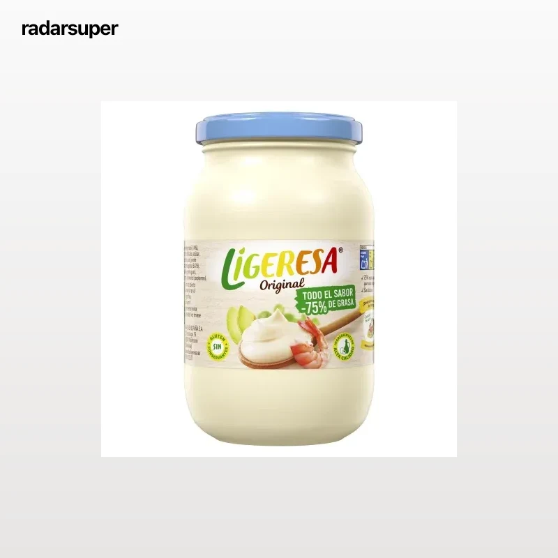Mayonesa Ligeresa sin gluten y sin lactosa tarro 210 ml.