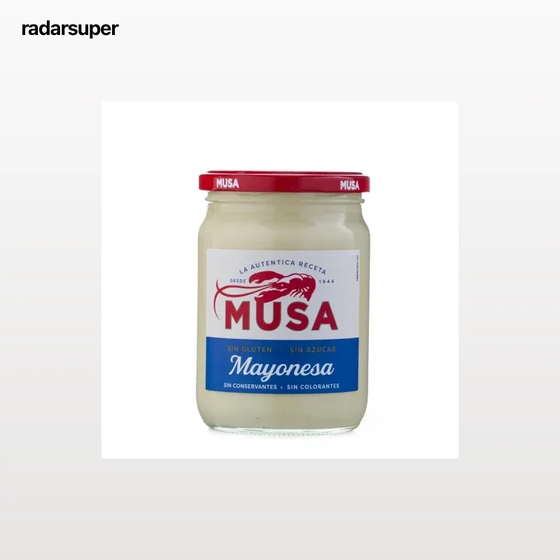 Mayonesa Musa sin gluten tarro 450 ml.