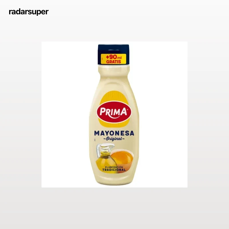 Mayonesa Prima sin gluten envase 400 ml.