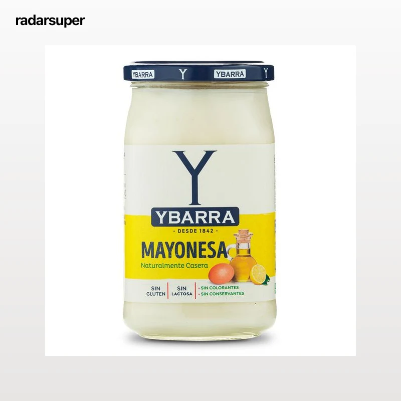Mayonesa sin gluten sin lactosa Ybarra 450ml