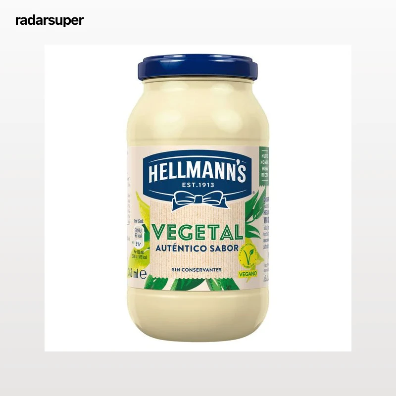 Mayonesa vegetal Hellmann´s 340ml