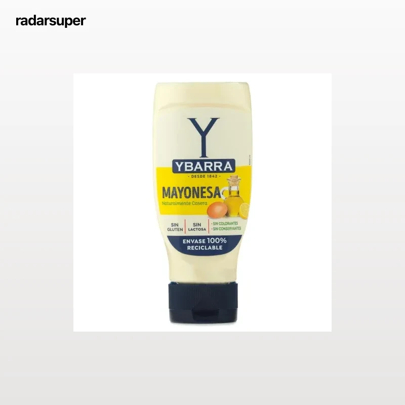 Mayonesa Ybarra sin gluten y sin lactosa envase 400 ml.