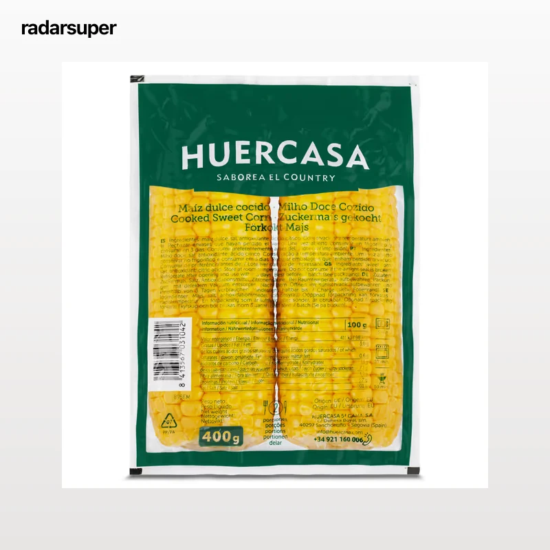 Mazorcas de maíz dulce cocidas 400 g