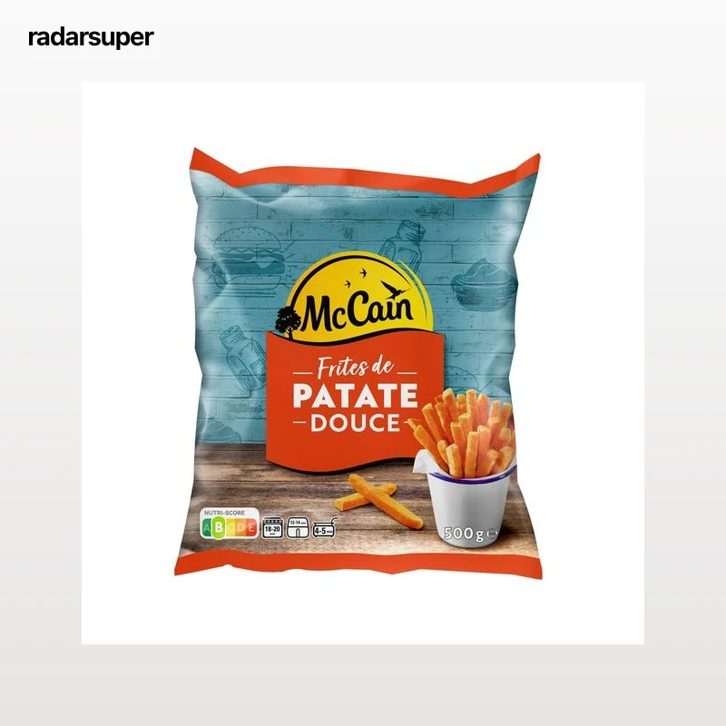 McCAIN Palitos de batata dulce, prefritos y ultracongelados McCAIN Sweet 500 g.