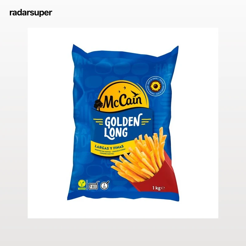 McCAIN Patatas prefritas largas y con corte fino Golden long 1 kg.