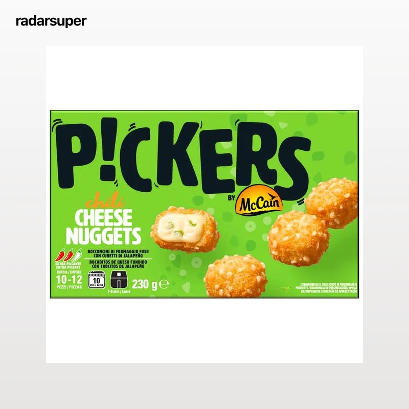 McCAIN Pickers Bocaditos de queso fundido con trocitos de jalapeño 230 g.