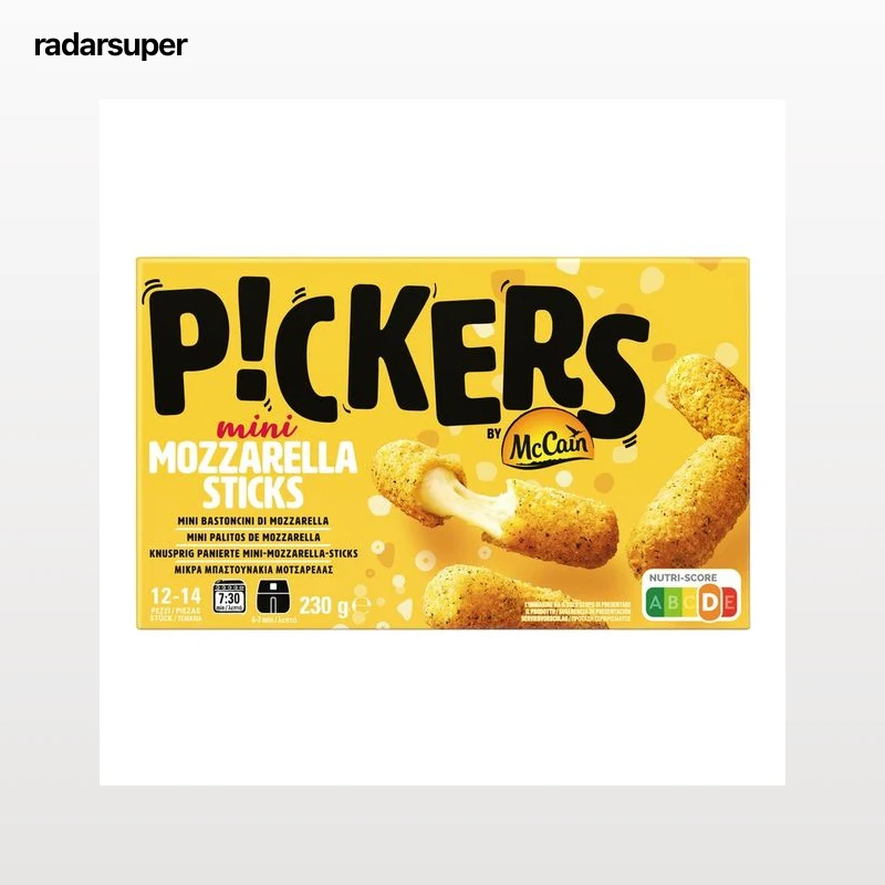 McCAIN Pickers Mini palitos rellenos de queso mozzarella 230 g.