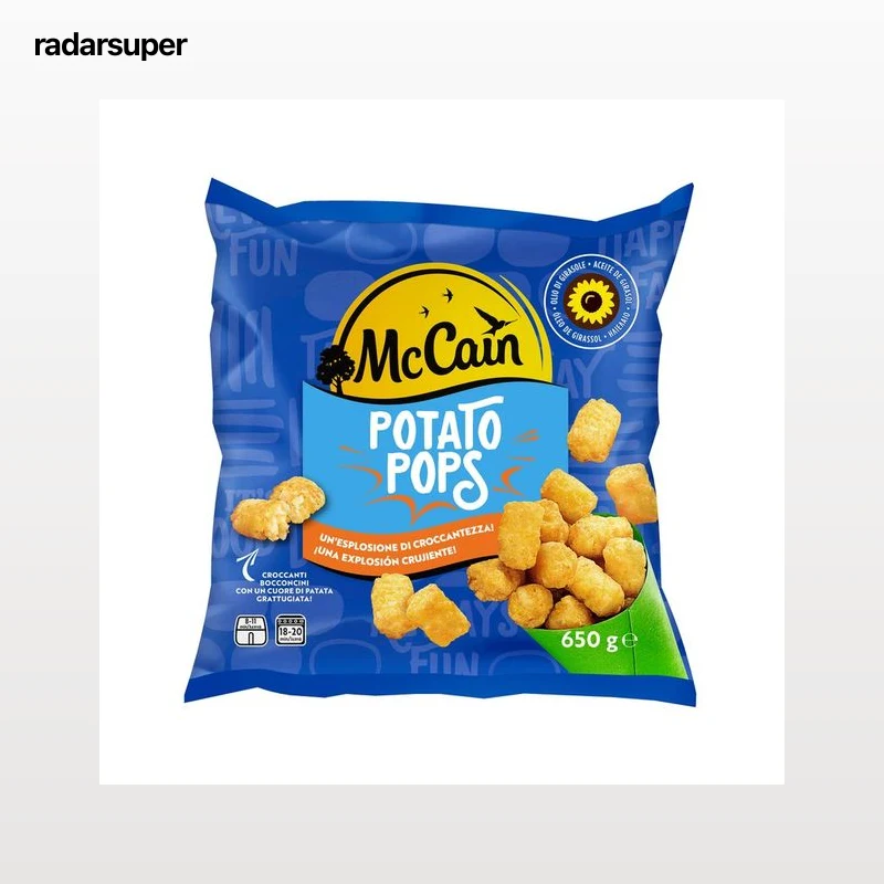 McCAIN Pops de patata rallada, prefritos y ultracongelados 650 g.