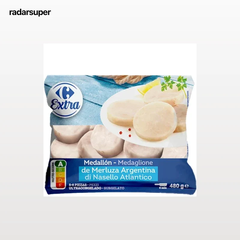 Medallones de merluza Carrefour Extra 480 g