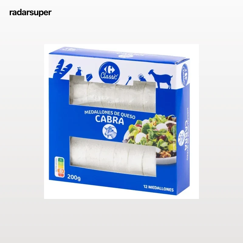 Medallones de queso de cabra Carrefour Classic 200 g.