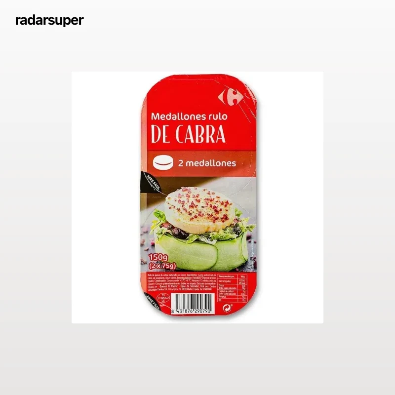 Medallones de rulo de queso de cabra Carrefour 150 g