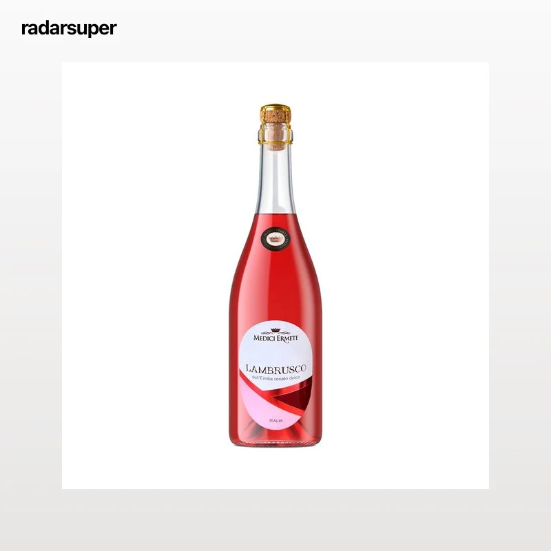 MEDICI ERMETE Vino rosado lambrusco dulce, de origen italiano botella 75 cl.
