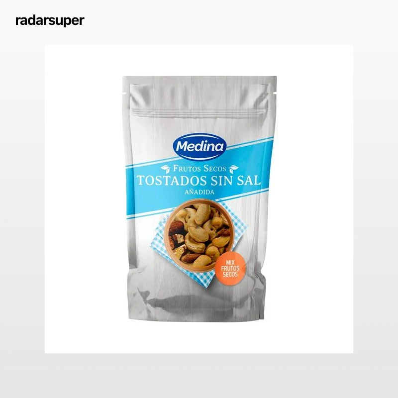MEDINA Cocktail de frutos secos tostados y sin sal 125 g.