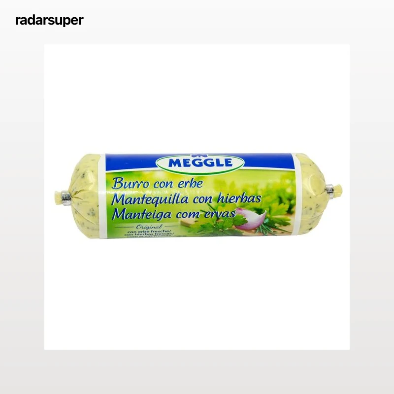 MEGGLE Barra de mantequilla a las finas hierbas MEGGLE 125 g.