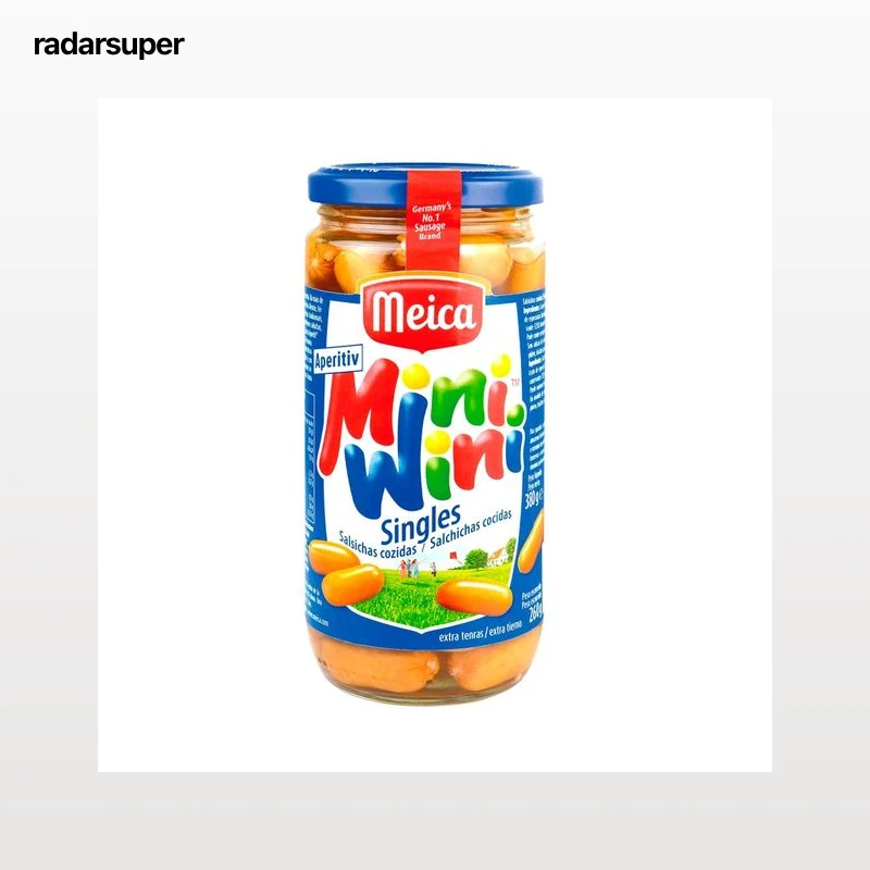 MEICA Salchichas alemana cocida frasco de 260 g.