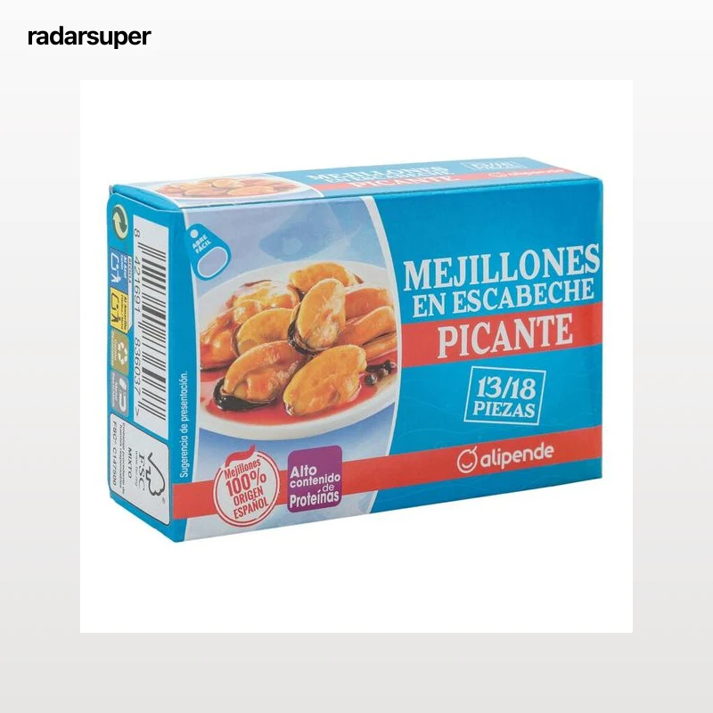 Mejillon Alipende 69g 13/18 escabeche picante