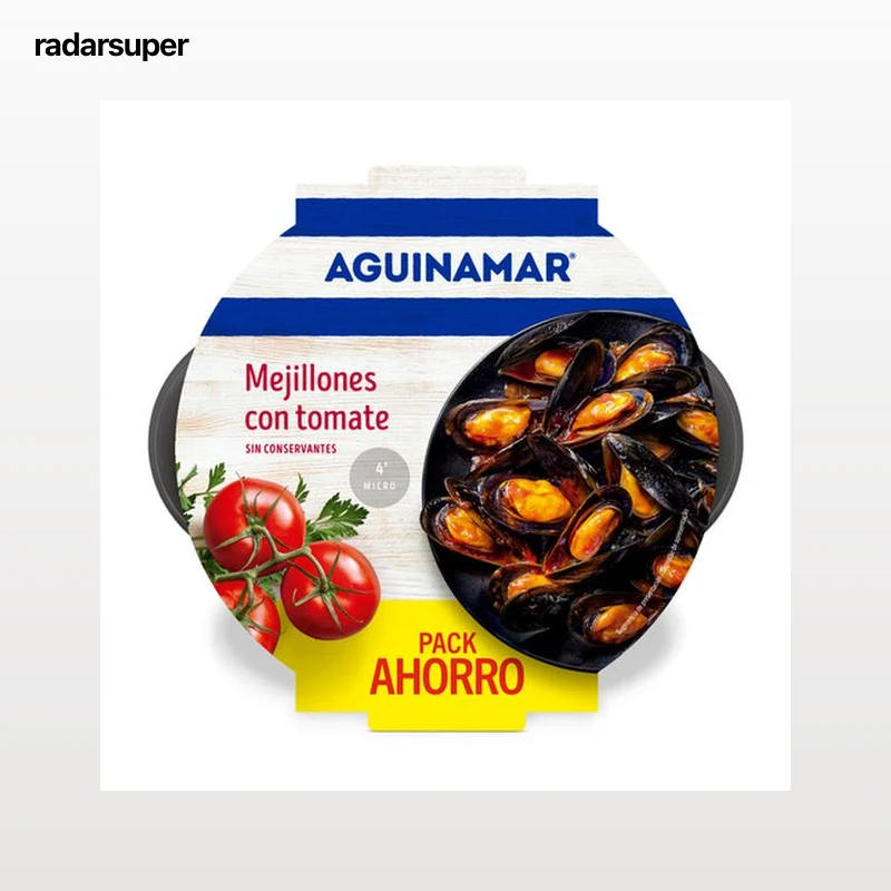 Mejillón cocido Aguinamar 900g en tomate