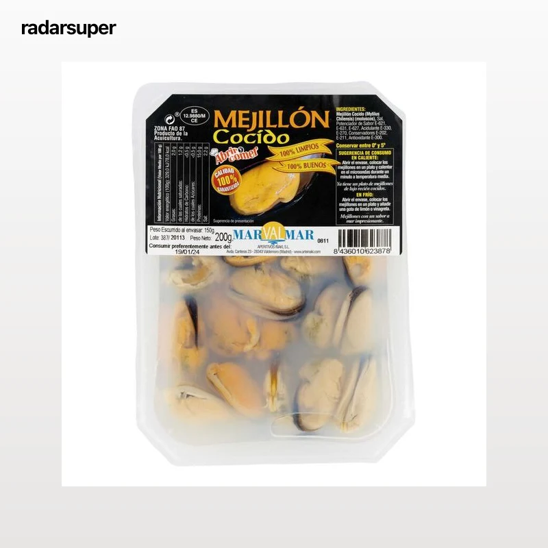 Mejillón cocido Marvalmar 150g