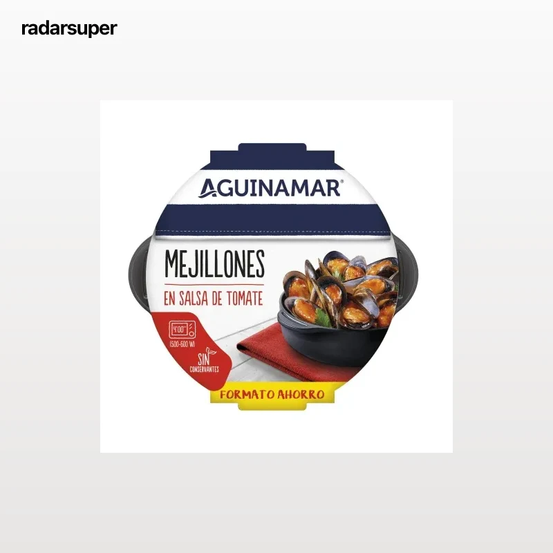 Mejillones a la marinera en salsa de tomate Aguinamar 900 g