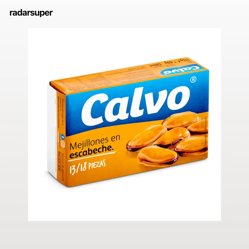 Mejillones en escabeche 13/18 piezas Calvo 69 g