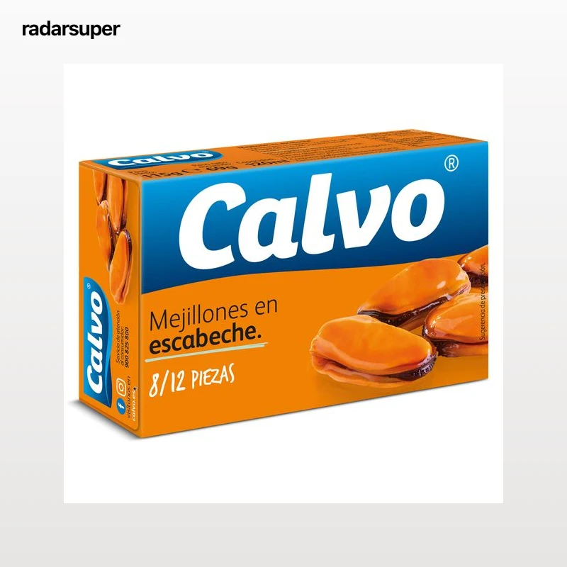 Mejillones en escabeche 8/12 piezas Calvo 69 g