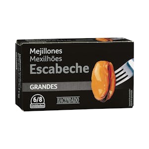 Mejillones en escabeche Hacendado grandes
