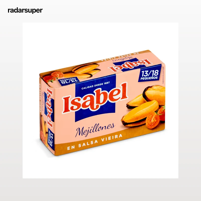 Mejillones en salsa vieira 13/18 piezas Isabel 69 g