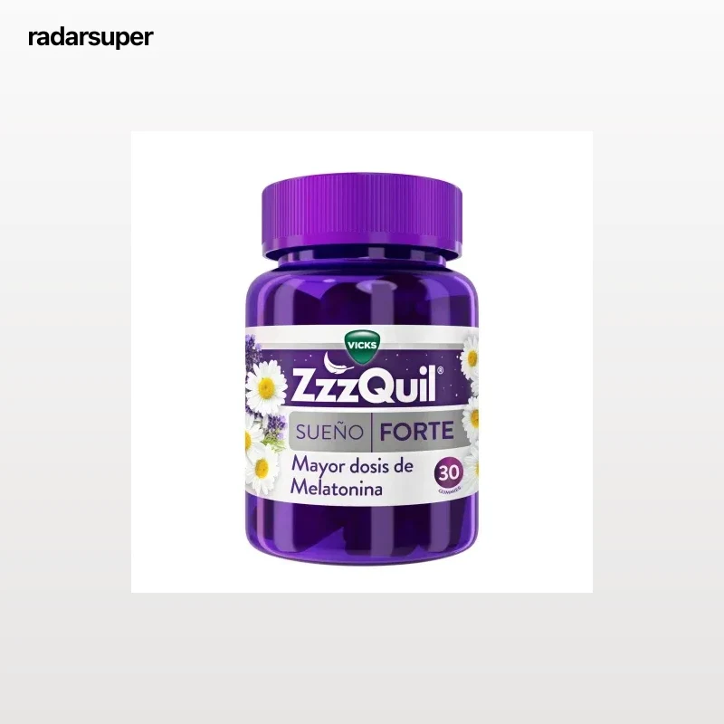 Melatonina forte ZzzQuil Natura sin gluten y sin lactosa 30 ud.