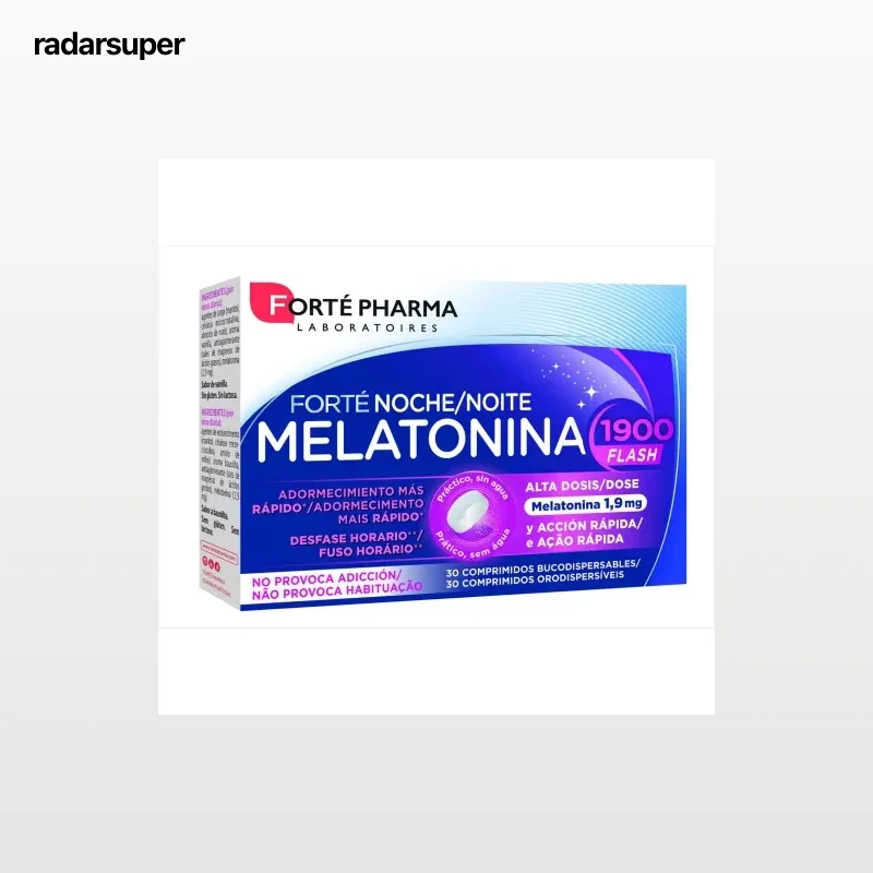 Melatonina noche flash Forté Pharma sin gluten y sin lactosa 30 ud.