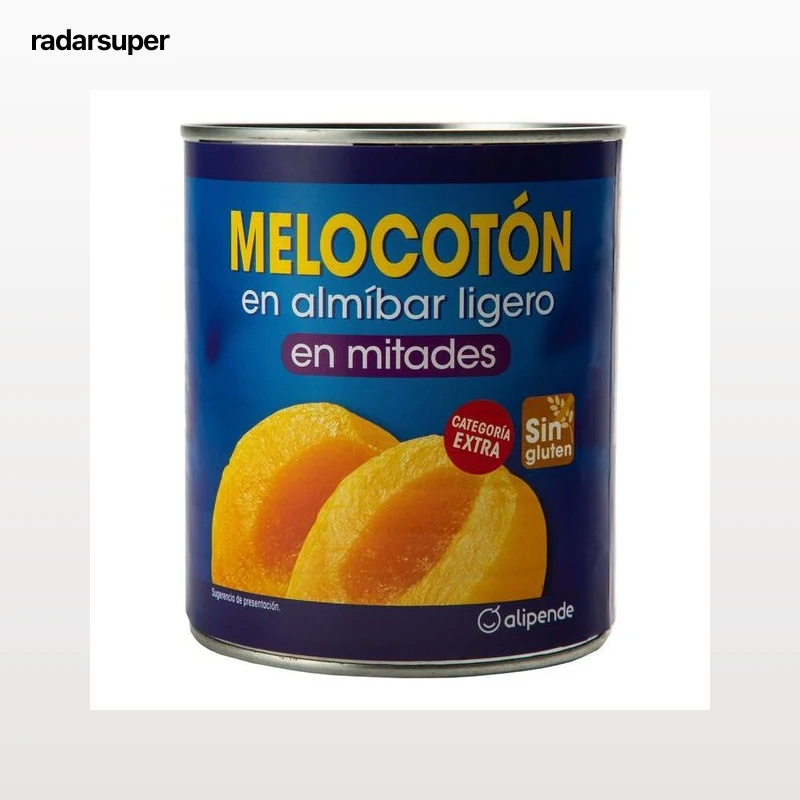 Melocotón en almibar ligero Alipende 480g en mitades