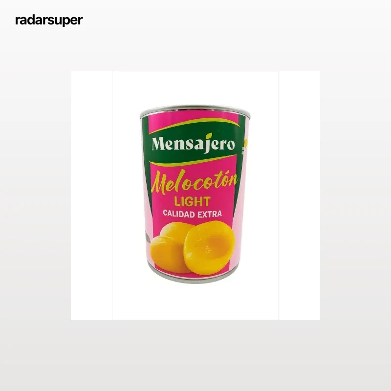 Melocotón en almíbar en mitades Mensajero sin azúcar añadido 240 g.
