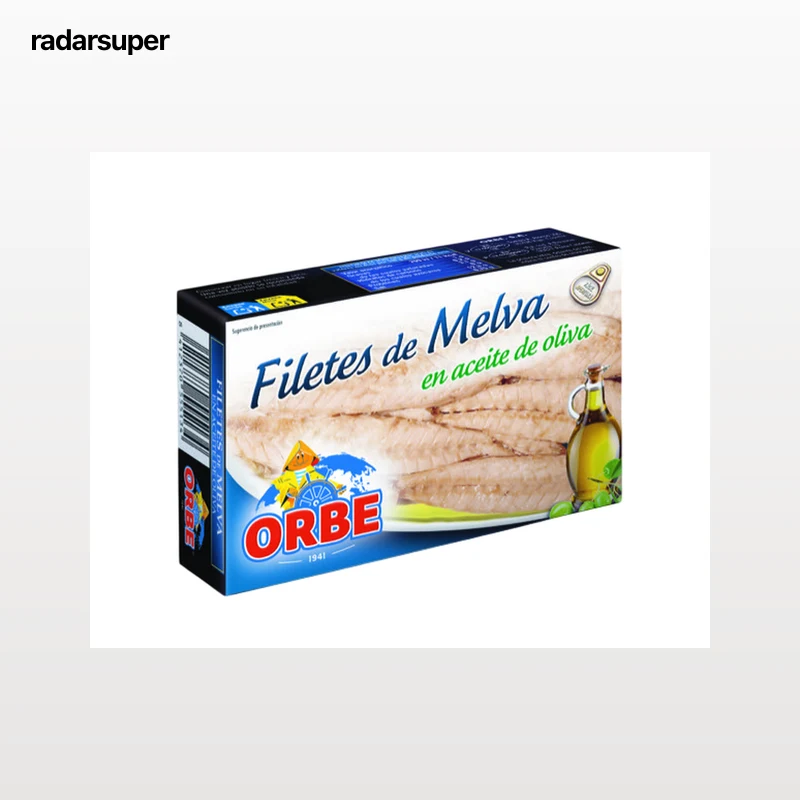Melva en filetes con aceite de oliva Orbe 81g