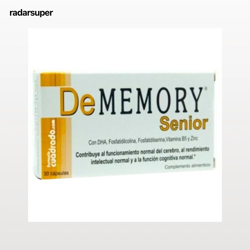 DE MEMORY Senior Complemento alimenticio que contribuye al normal rendimiento intelectual 30 cápsulas.